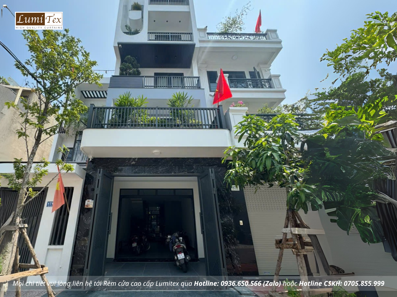 Thi công rèm cửa cao cấp tại nhà phố Đào Nhuận Hải Phòng