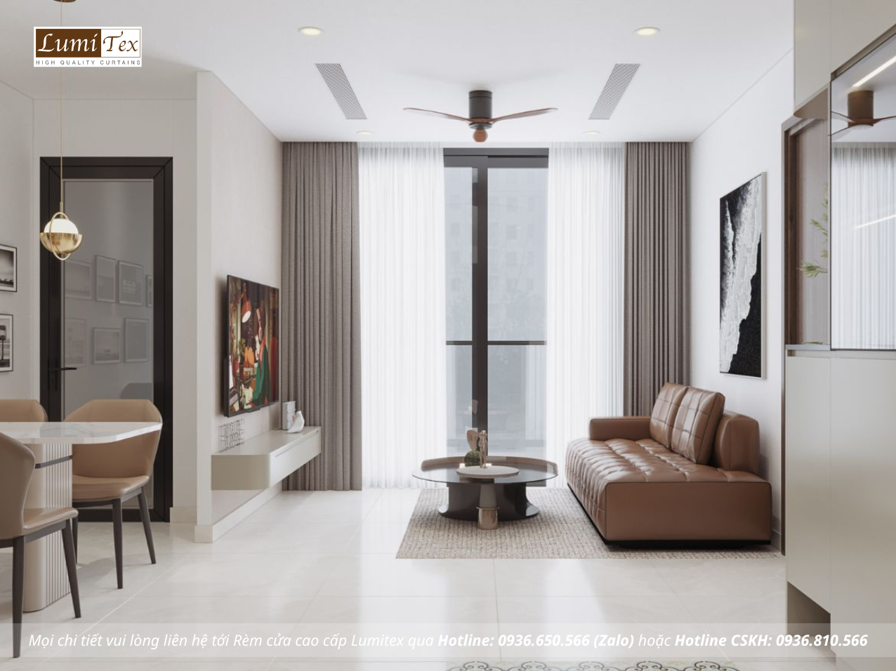 Thi công rèm phòng ngủ chung cư Hải Phòng cho giấc ngủ dễ chịu mùa hè