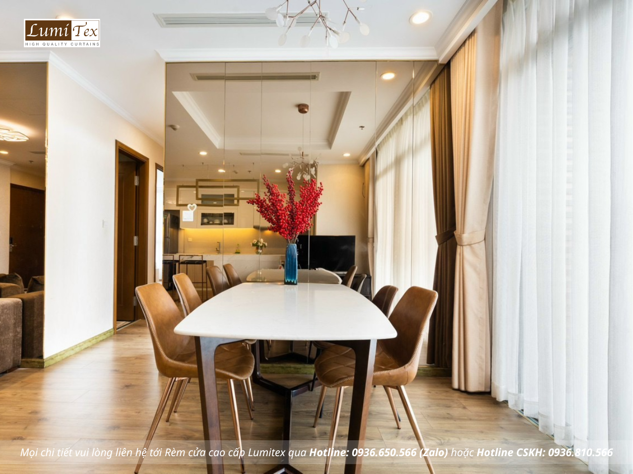 Tư vấn rèm chống nắng cho chung cư Gem Park hướng Tây giảm nhiệt hiệu quả