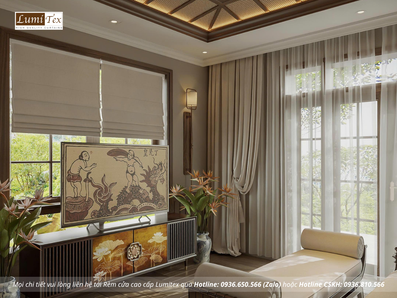 Xu hướng rèm biệt thự cho không gian sống sang trọng hiện đại Xu hướng rèm biệt thự cho không gian sống sang trọng hiện đại