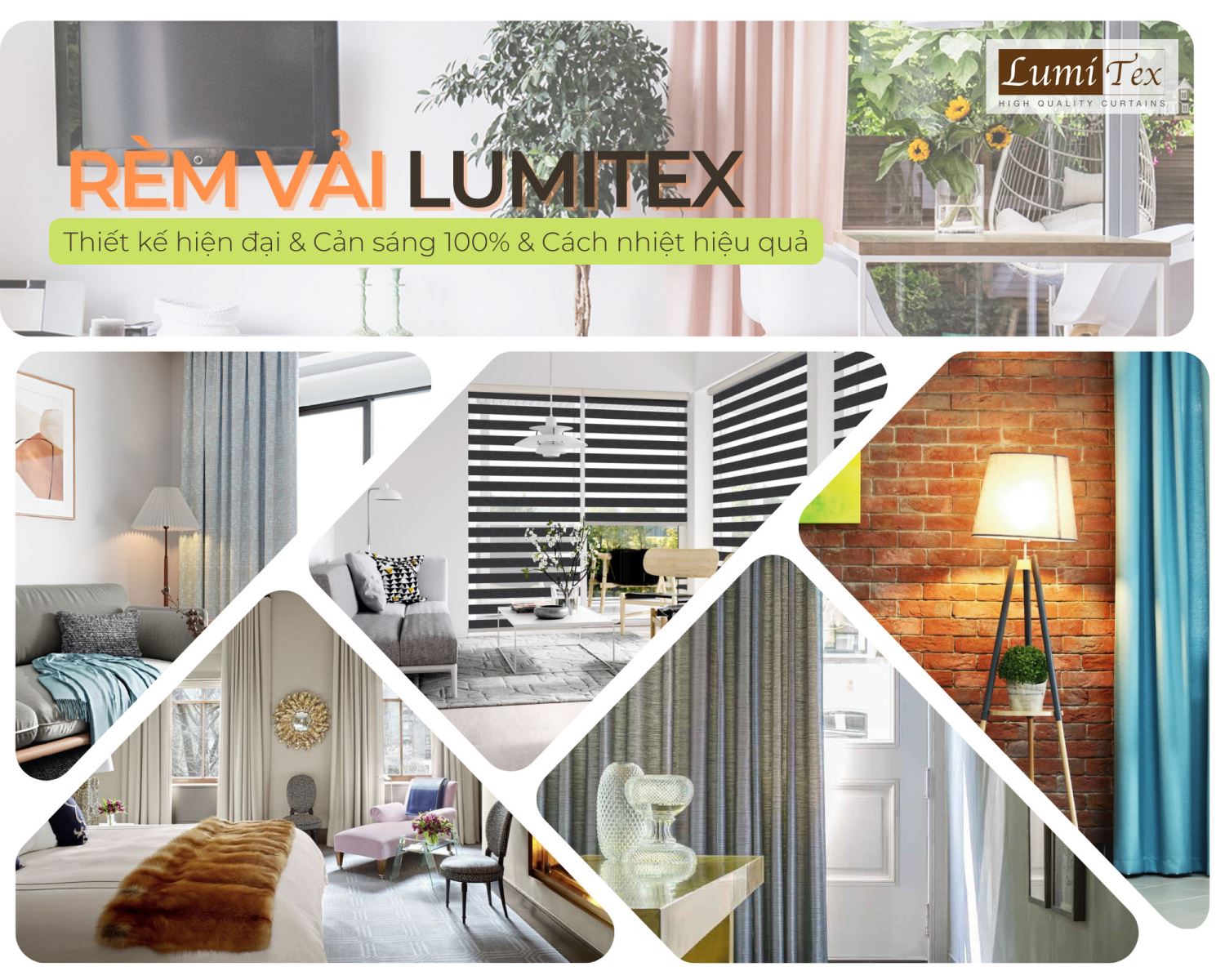 ​Lumitex - Thương hiệu rèm cửa đẹp, cao cấp và uy tín tại TP HCM