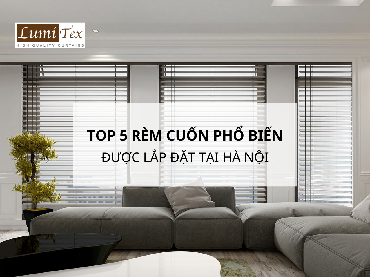 Top 10 Mẫu Rèm Cuốn Phổ Biến Thường Được Lắp Đặt Tại Hà Nội