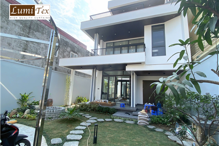 Thi công rèm cao cấp công trình nhà phố tại Lâm Động Thủy Nguyên