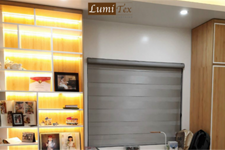 Lumitex thi công rèm Roman Charlet kết hợp Rèm vải - Căn hộ Việt Pháp South City