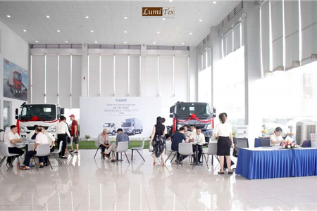 Lumitex thi công mành rèm Showroom oto Trọng Thiện Hải Phòng