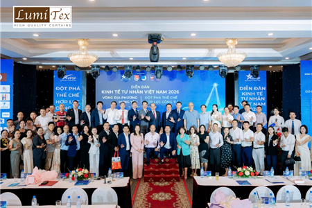 Rèm Lumitex tham dự Diễn đàn Kinh tế tư nhân Việt Nam 2026 tại Hưng Yên