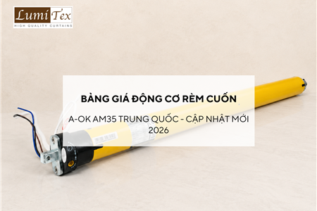 Bảng giá Động cơ rèm cuốn A-OK Modul AM35 Trung Quốc cập nhật mới nhất 2026