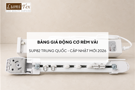 Bảng giá Động cơ rèm vải Dooya SUP82 Trung Quốc cập nhật mới nhất 2026
