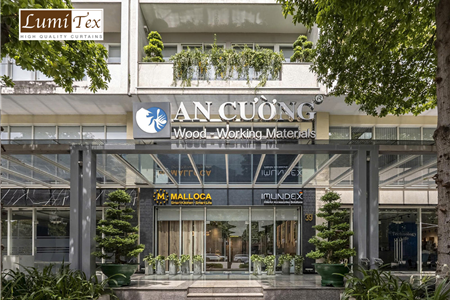 Thi công rèm cao cấp tại Showroom Gỗ An Cường – One-stop Shopping Center Phường An Khánh
