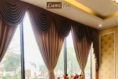 Lumitex thi công rèm Tân cổ điển cho Showroom Nội thất BRF - Lê Hồng Phong, Ngô Quyền, Hải Phòng