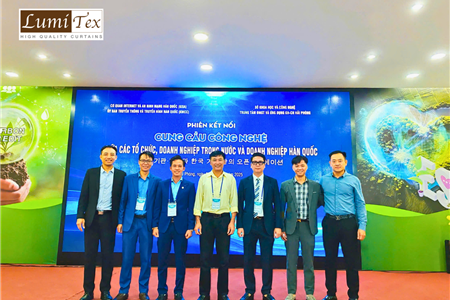 Rèm Lumitex cùng Hội Doanh nhân trẻ Hải Phòng tham dự phiên kết nối công nghệ Việt Nam – Hàn Quốc