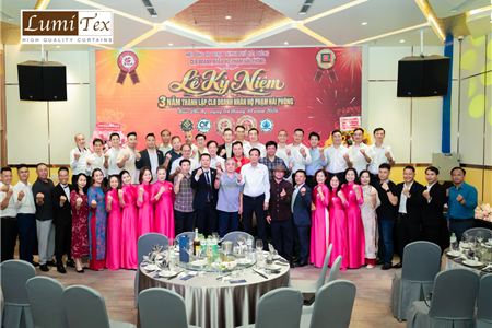 Rèm Lumitex tham gia Lễ kỷ niệm 3 năm thành lập CLB Doanh nhân họ Phạm Hải Phòng