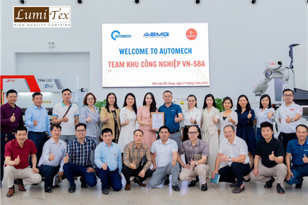 Rèm Lumitex cùng TEAM KCN thăm và làm việc tại Nhà máy AUTOMECH Bắc Giang