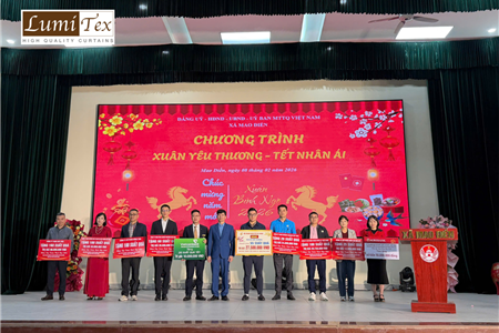 Rèm Lumitex đồng hành cùng Hội Doanh nhân trẻ Hải Phòng trong Chương trình Tết Nhân Ái năm 2026