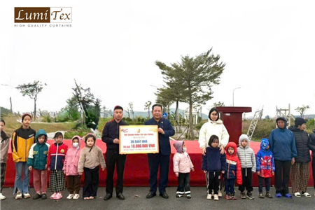 Rèm Lumitex đồng hành cùng Hội Doanh nhân trẻ Hải Phòng trong Chương trình Tết Nhân Ái năm 2026 tại phường Trần Nhân Tông