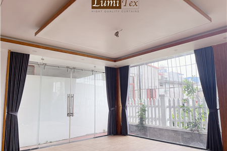 Lumitex thi công rèm vải Malaysia kết hợp rèm cuốn Modero Hàn Quốc cho căn biệt thự cao cấp tại Hải Phòng