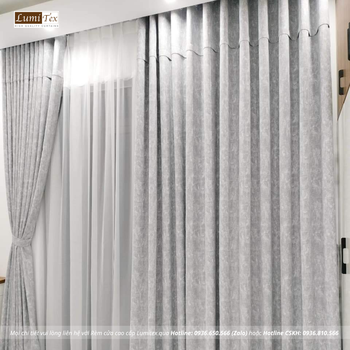 Rèm vải hoa văn